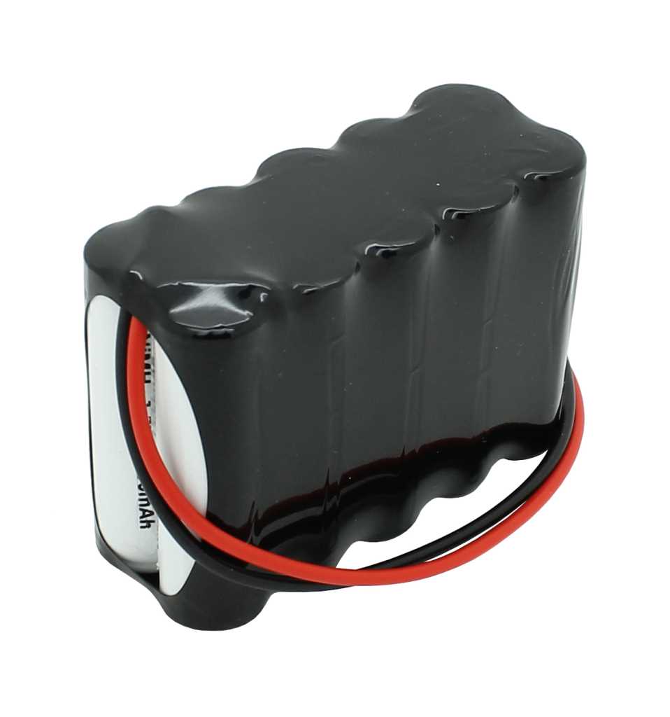 Notleuchten Akku 1.5V 1500mAh Ni-MH, F2x5 Mignon AA mit 200 Kabel einseitig