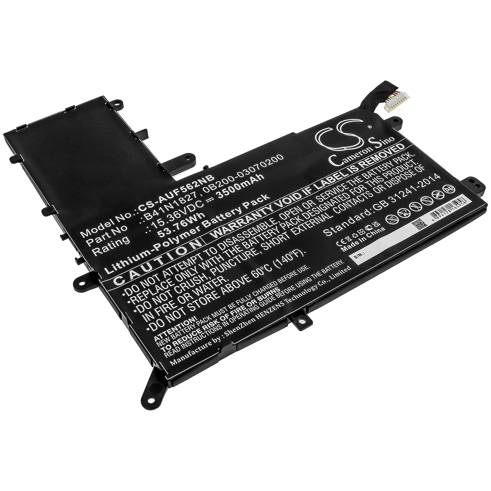Akku ersetzt Asus B41N1827, 0B200-03070200 passend für ZenBook Flip 15 UX562