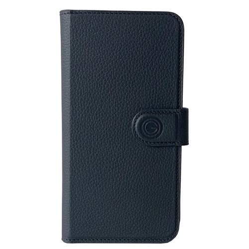 iPhone 15, Joss schwarz, Book-Cover Echtleder