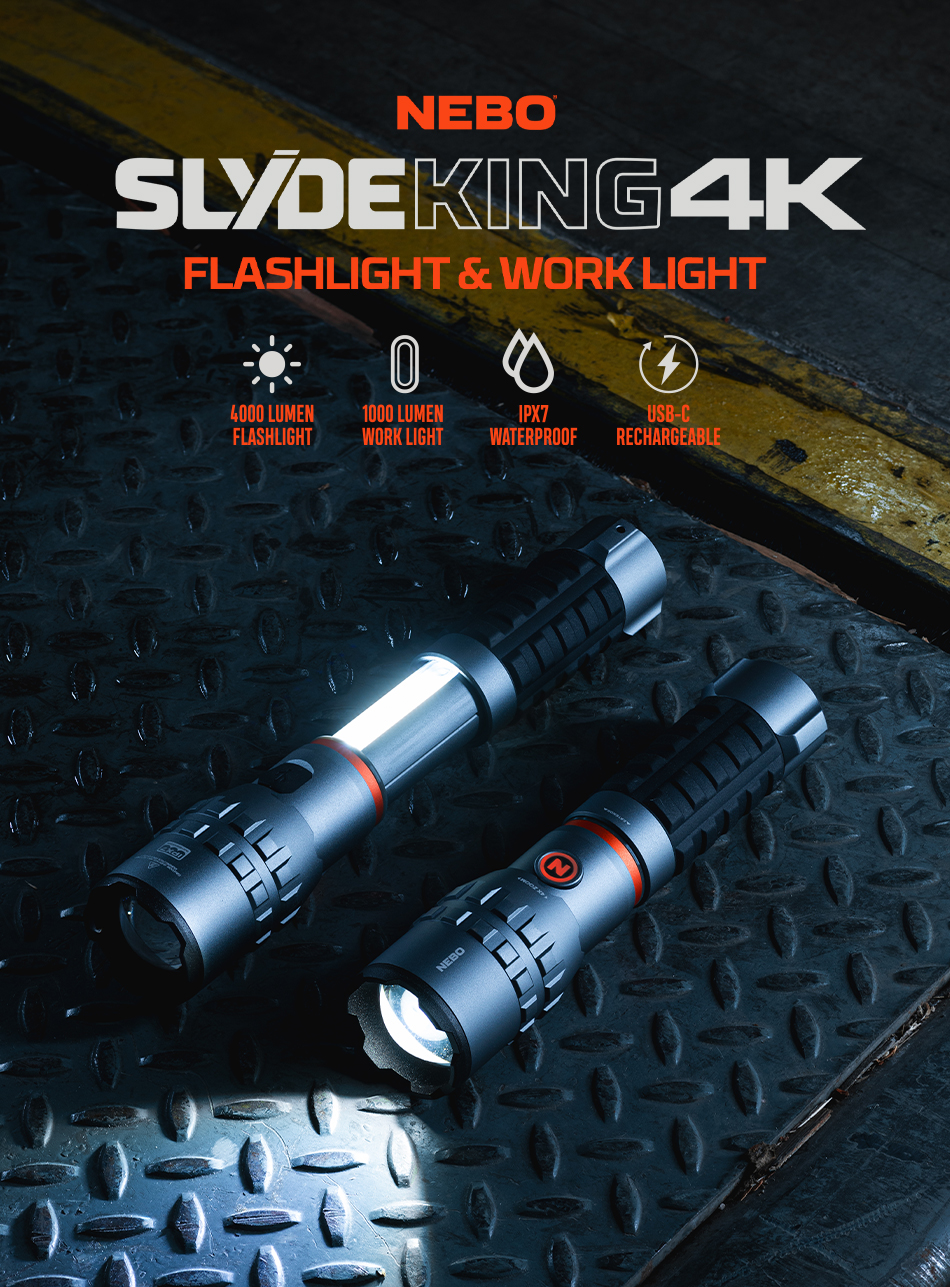 NEBO LED-Taschenlampe Slide King 4K