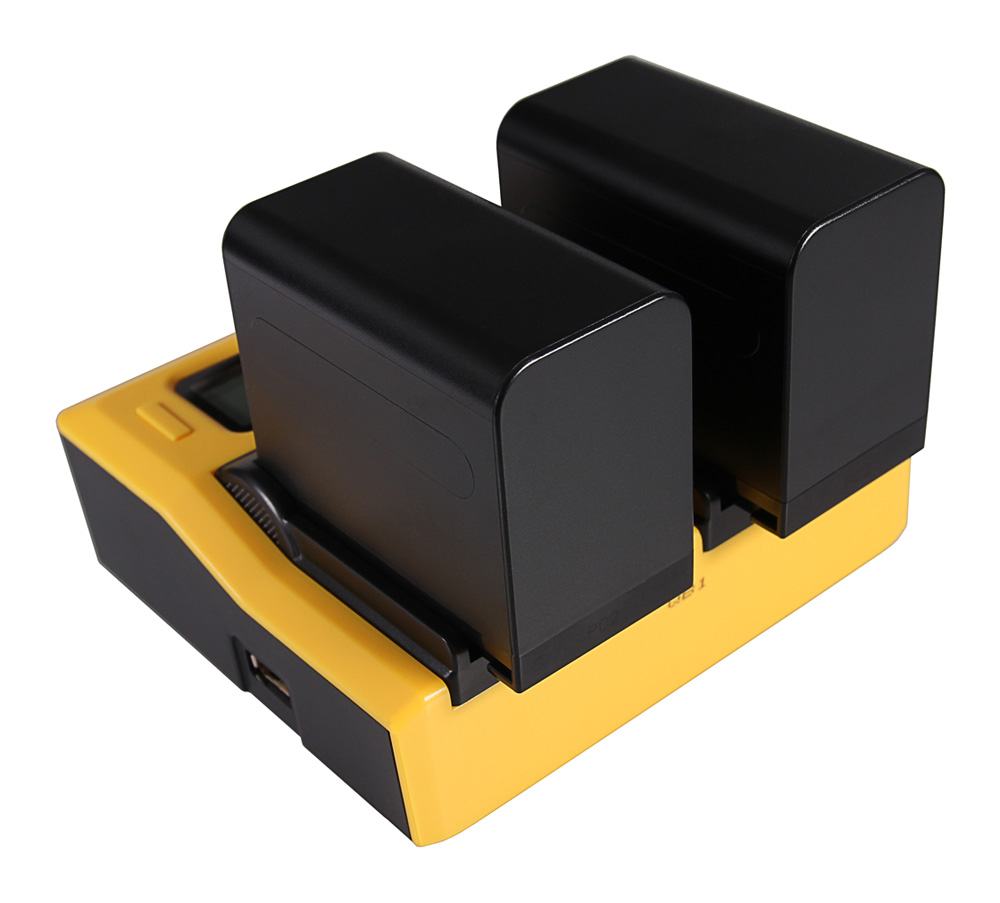 USB Dual LCD Ladegerät für Canon BP-911, BP-915, BP-930, BP-945, BP-955, BP-970G