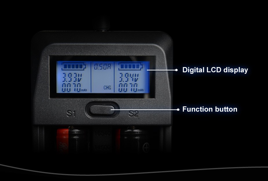 Keeppower L4 Ladegerät für Li-Ion 3.6V / 3.7V und Ni-MH 1.5V Akkus