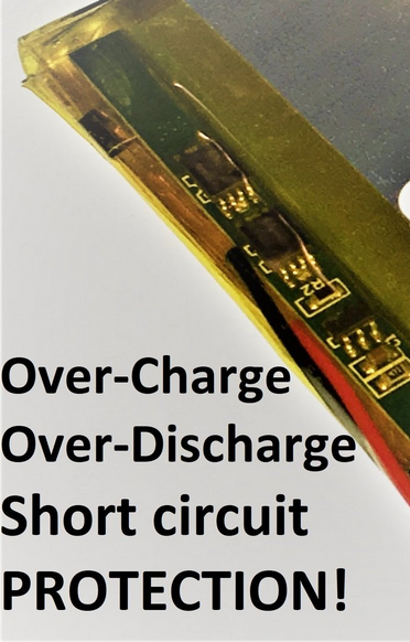 EREMIT Akku 803040, 083040 3.7V 1000mAh Li-Polymer, JST-PH 2.0mm Stecker