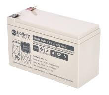 Battery-Direct SBYH-AGM-12-9, 12V 9Ah, Hochstrom AGM Bleiakku, Pol T2 Faston 250 (6,3mm)