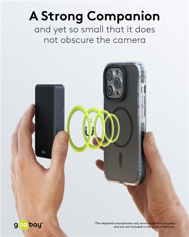 Magnetische Wireless Powerbank 10000 mAh für iPhone 15, 16, 17 Pro