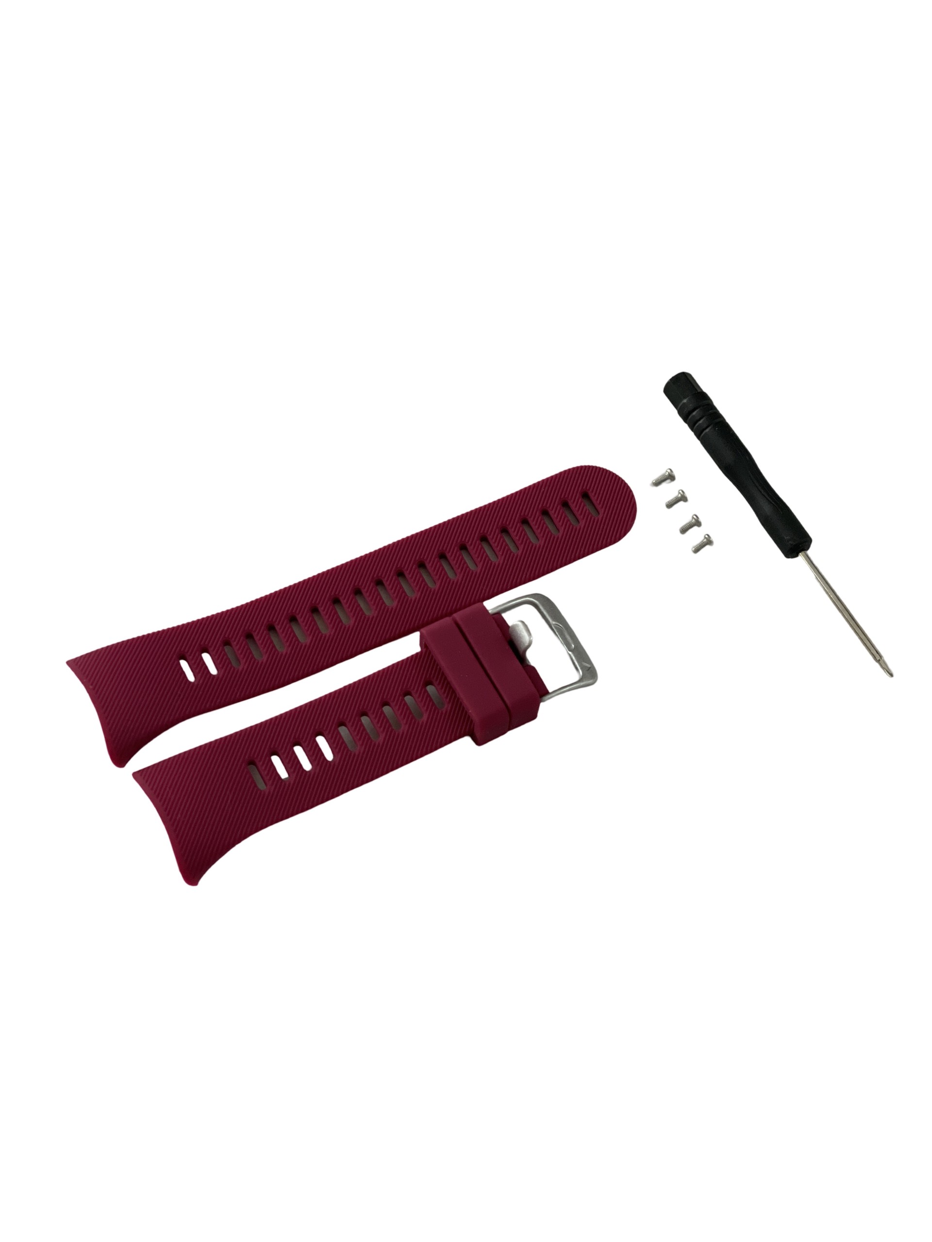 Silikon-Armband für Garmin Forerunner 45S weinrot, 20mm breit