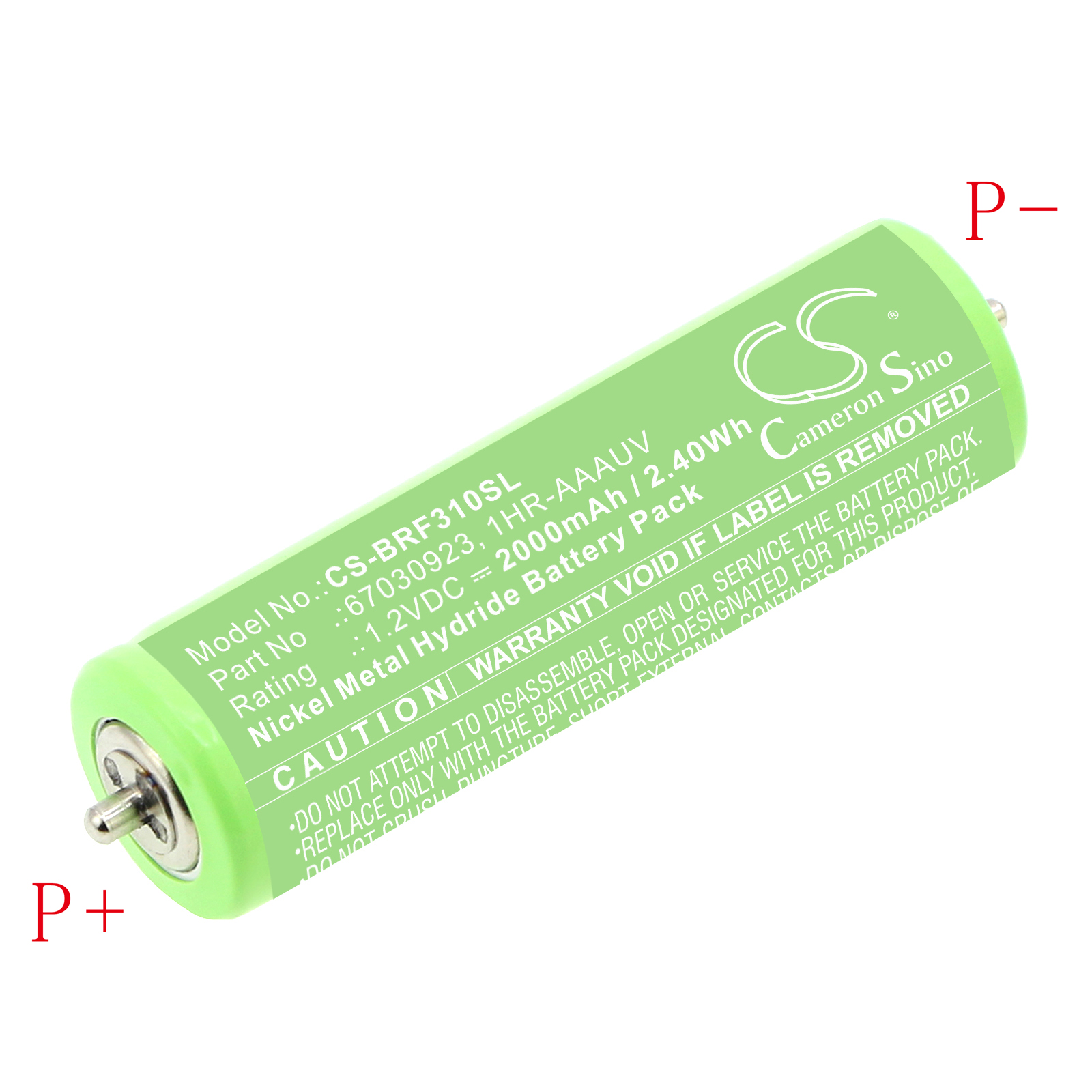 Akku ersetzt 67030923 passend für Braun ER160, ER2301, ERDGP72, 150S-1,  3000BT