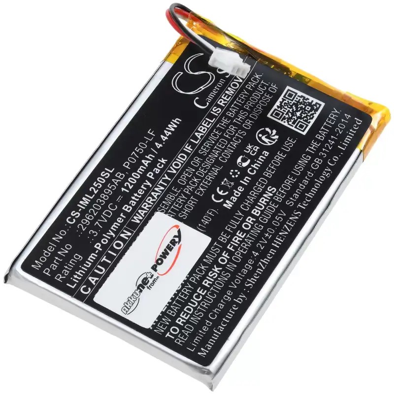 Akku ersetzt Ingenico P0750-LF, 296203895AB passend für Link 2500