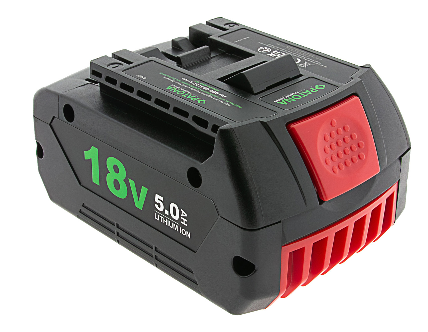 Akku ersetzt Bosch GBA 18V, 2607337069, 1600Z00038, 1600Z00036, 18V 5A Li-Ion