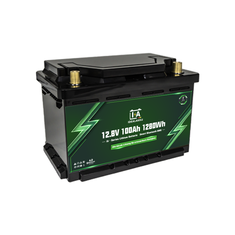 Idealakku IA mini 12V 100Ah LiFePO4 Akku, 279x175x189mm, mit Bluetooth