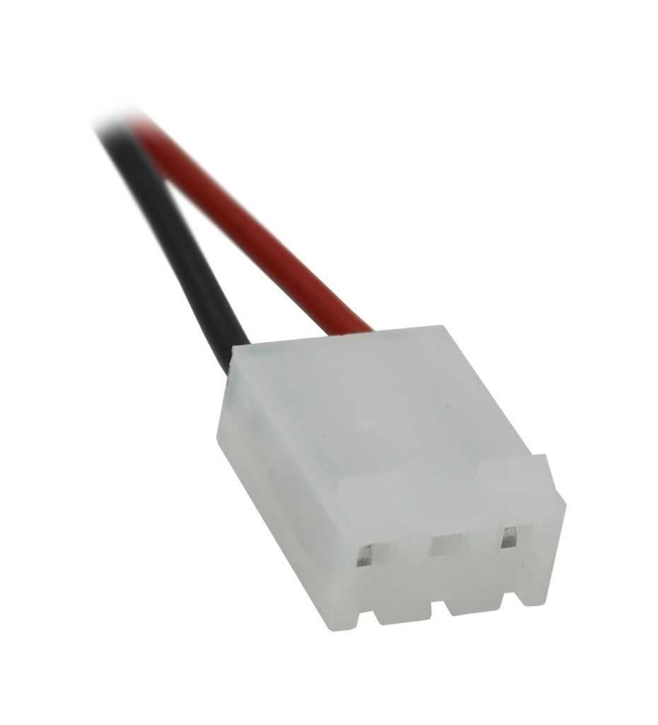Notleuchtenakku 3.6V, 1500mAh, Ni-MH, F1x3 Mignon mit 300mm Kabel