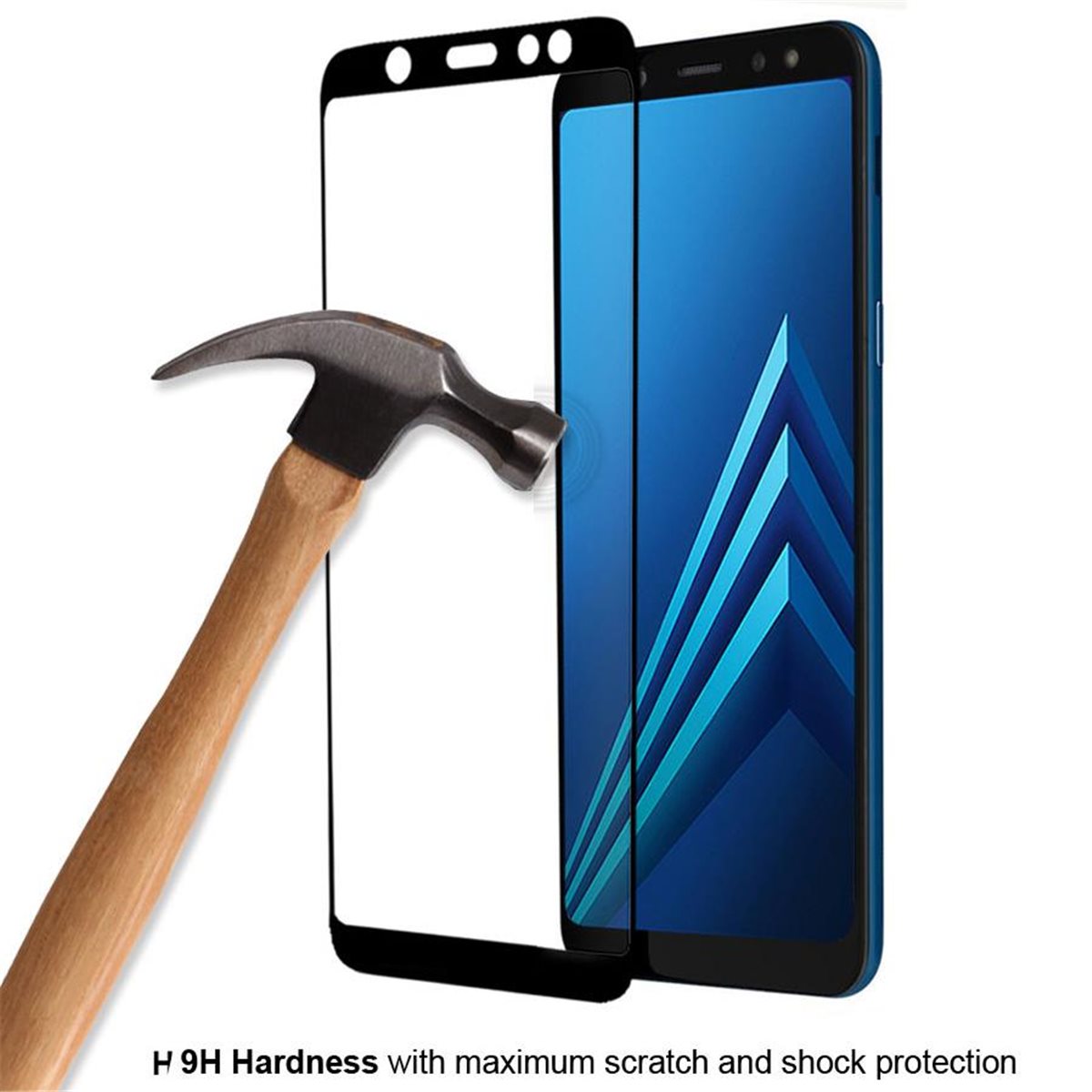 EIGER SAMSUNG GALAXY A6+ (2018) DISPLAY-GLAS 3D-GLASGEHÄUSE-FREUNDLICH KLAR