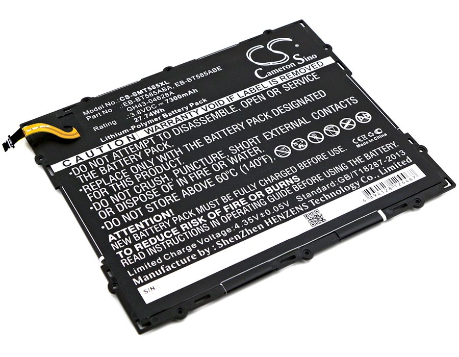 Akku ersetzt Samsung EB-BT585ABA passend für SM-T580, Galaxy Tab A 10.1 2016