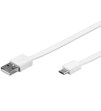 Micro USB Kabel wie AC-6, PCBU10, 95cm Weiss