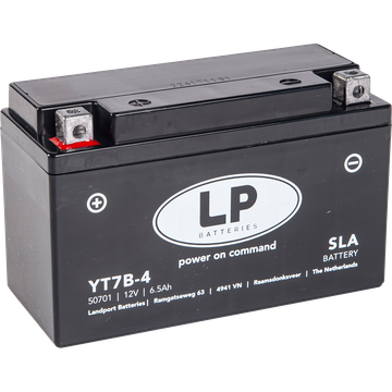 LP LT7B-4 GEL-Motorradbatterie ersetzt DIN 50601, 50798, GEL12-7B-4 12V 6Ah