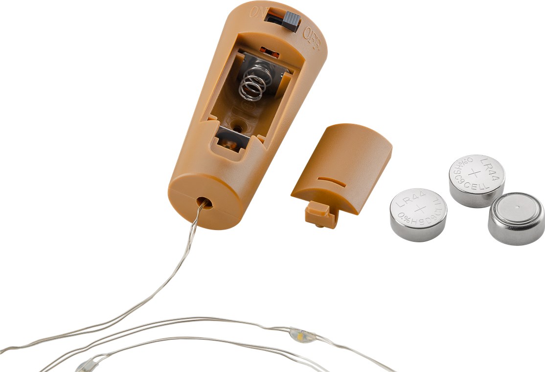 10er LED Flaschen-Lichterkette, inkl. Timer