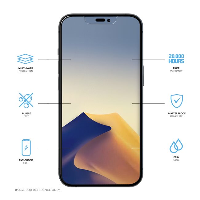 EIGER APPLE IPHONE 14 PRO MAX DISPLAY-GLAS (1ER-PACK) HIGH IMPACT TRIFLEX CLEAR