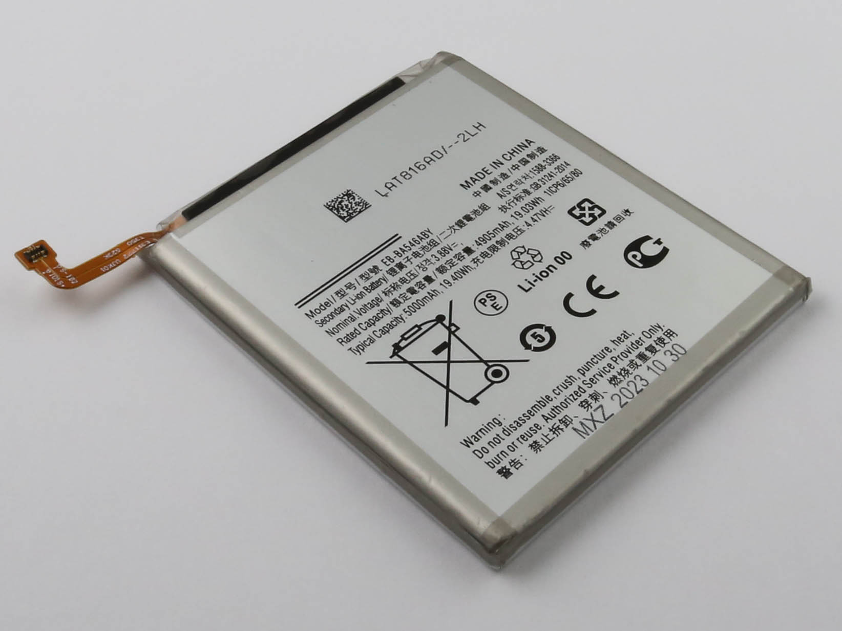Akku ersetzt EB-BA546ABY passend für Samsung Galaxy A34 5G, SM-A346N, SM-A546B