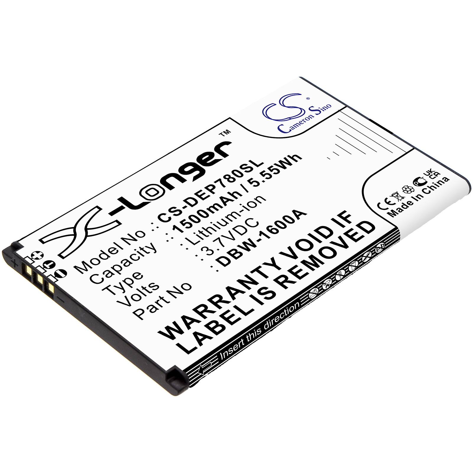 Akku ersetzt DBW-1600A passend für 7010, 7011, 7781, Secure 780x, 730x