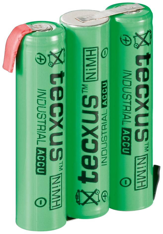 Akku-Pack 3.6V 800mAh, Ni-MH, AAA, F3x1, mit Z-Lötfahne
