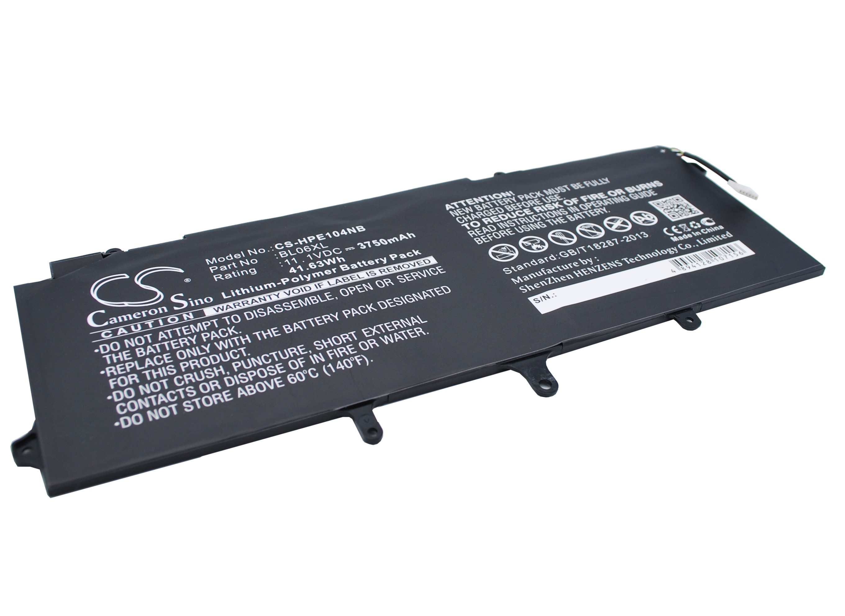 Akku passend für HP EliteBook Folio 1040 G1 Touch, 1040 G2 Touch 3750mAh