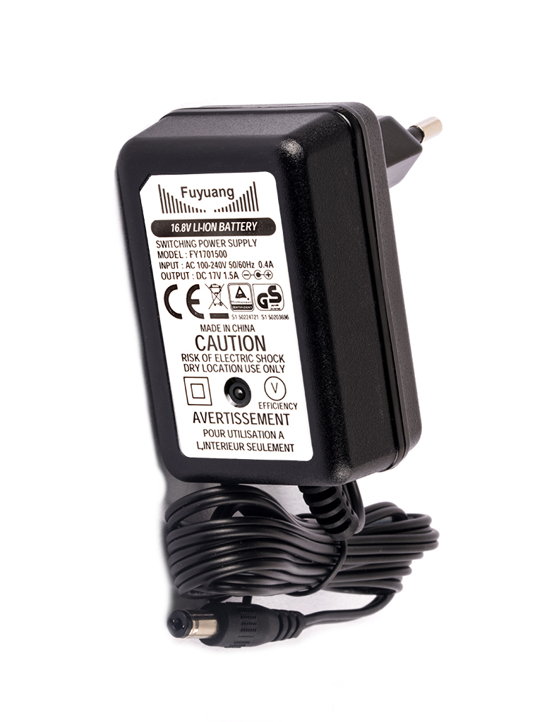 Fuyuang 14.4V-14.8V, 4S Li-Ion (16.8V) 1.5A Ladegerät mit DC Stecker 5.5x2.1mm