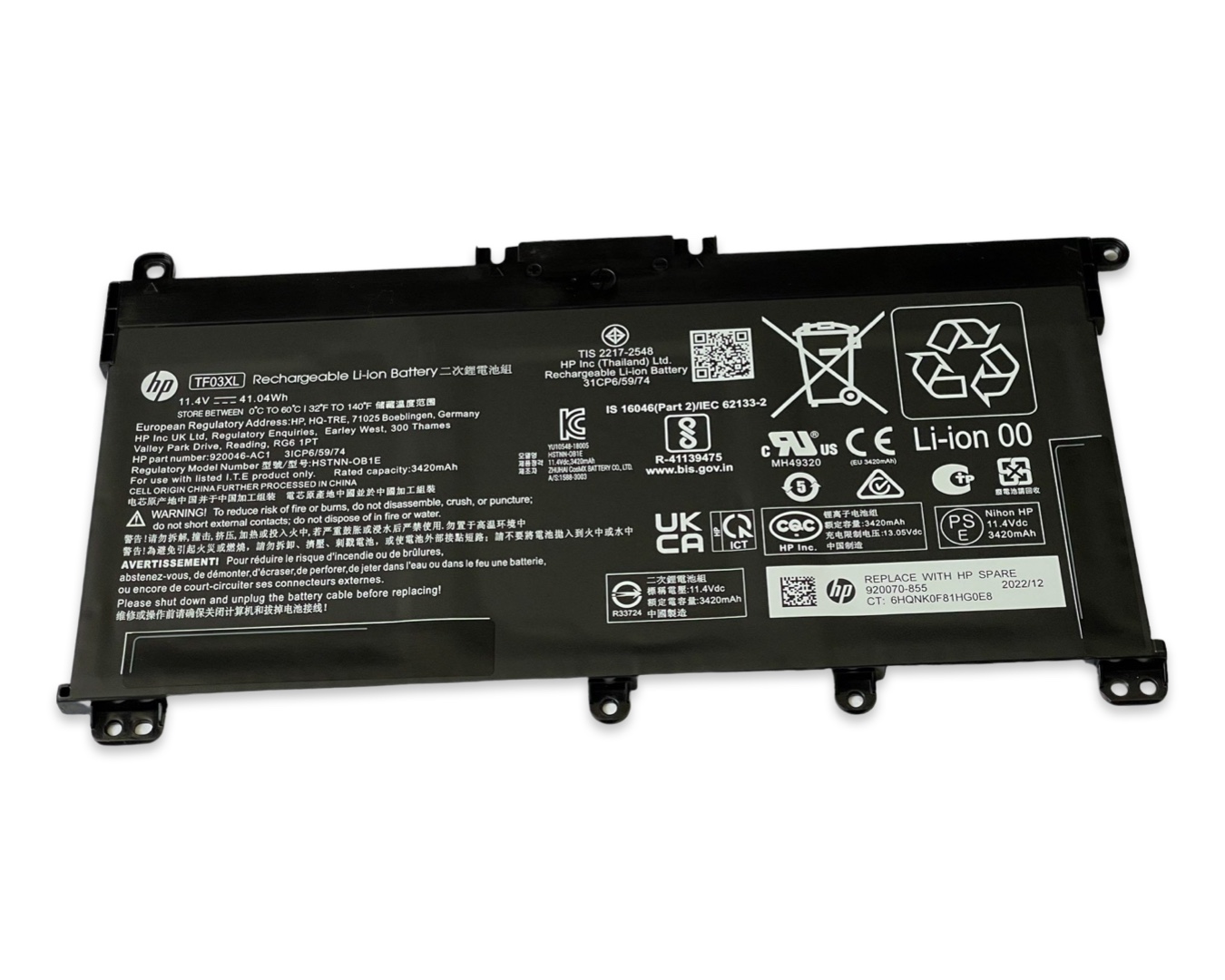 HP TF03XL Original Akku 41Wh passend für Pavilion 14CC, 15CC, X360 14-CD