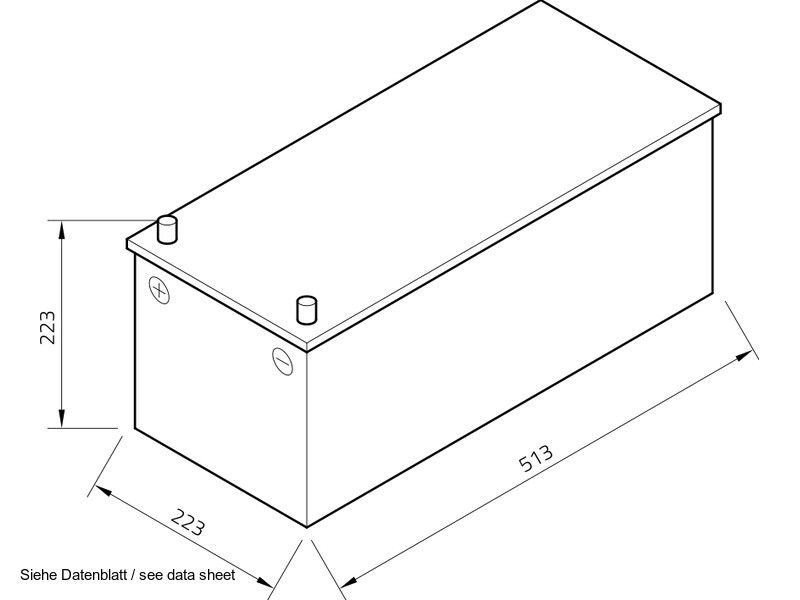 Intact GEL-140 12V 140Ah (c20)  Gel-Power Antriebsbatterie