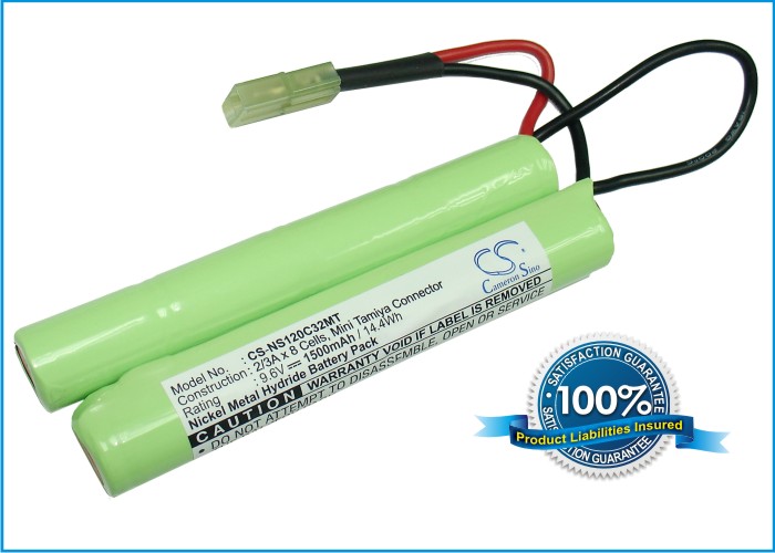 Akku passend für AIRSOFT GUNS G36C, G3A4, M4A1, MPA5  9,6V 1500mAh