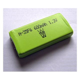 Akku ersetzt Mexcel H-35F6, H35F6, 1.2V 550mAh Ni-MH, Prismatisch