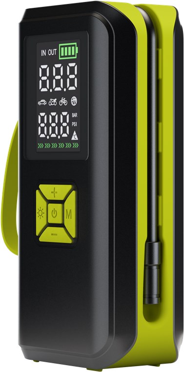 Goobay Akku Kompressor max. 10 bar für Auto, Fahrrad, Motorrad usw