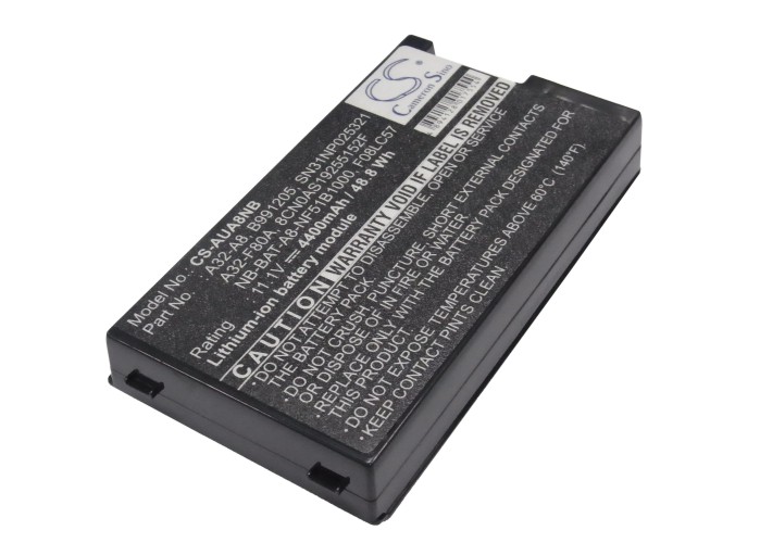 Akku ersetzt A32-A8, B991205 passend für Asus A8, A8000, F50, N80, X58L, Z99Sc