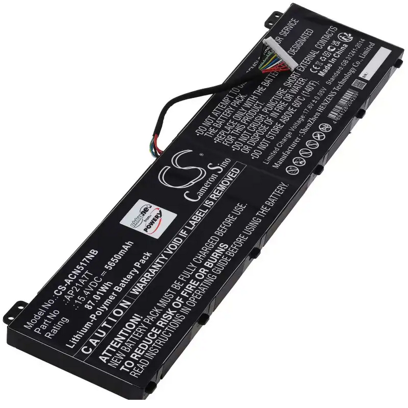 Akku ersetzt Acer Nitro 5 AN517-55, Predator Helios 18 PH18, Predator Helios 300