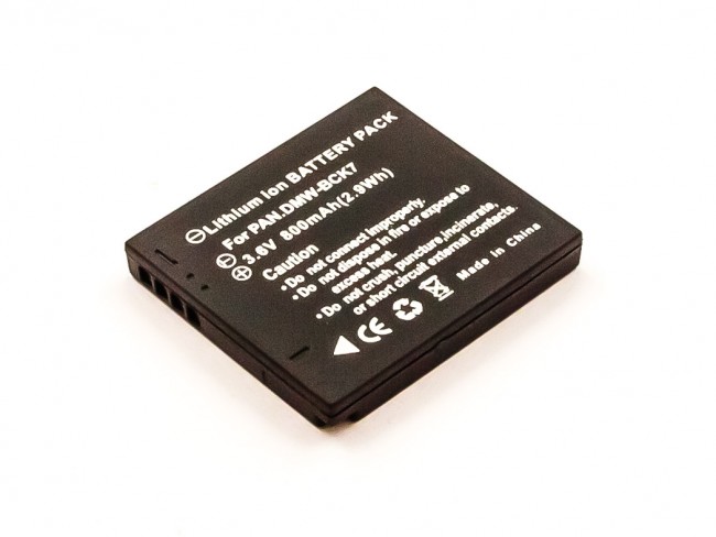 Akku passend für Panasonic Lumix DMC-FH2, -FH4,  -FH5, -FH6 600mAh