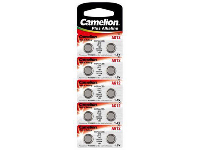 Camelion AG12, LR43, LR1142, Batterien 10er Packung
