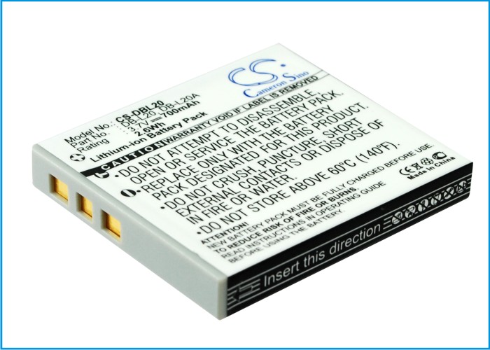 Akku ersetzt Sanyo DB-L20, DB-L20A passend für Xacti VPC-C4