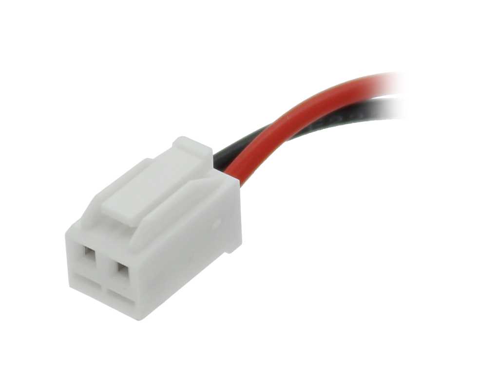 Notleuchtenakku 2.4V, 1500mAh, Ni-MH, F1x2 Mignon mit 100mm Kabel