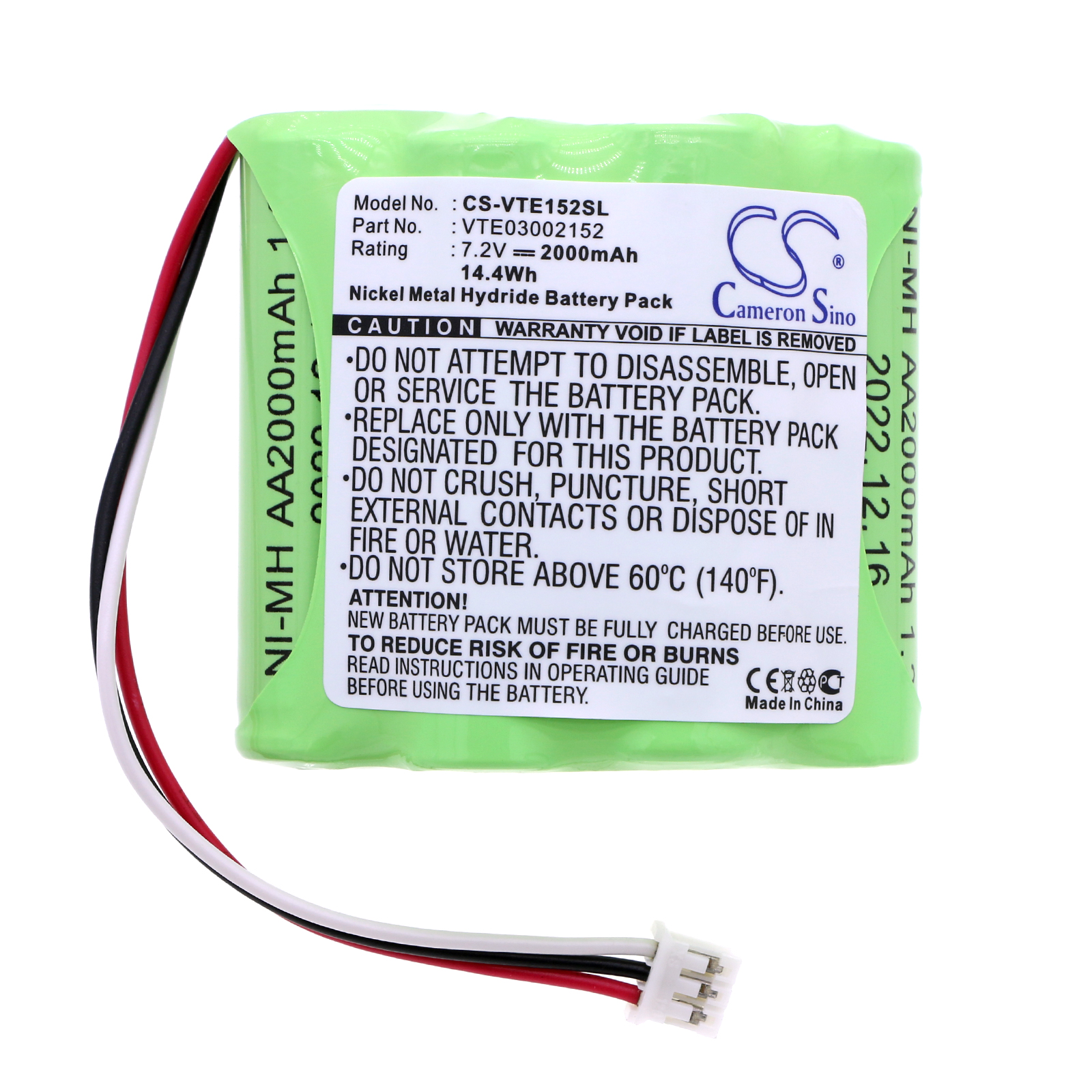 Akku ersetzt 03002152, Consult II passend für Vetronix 02002720-01, VTE3002152
