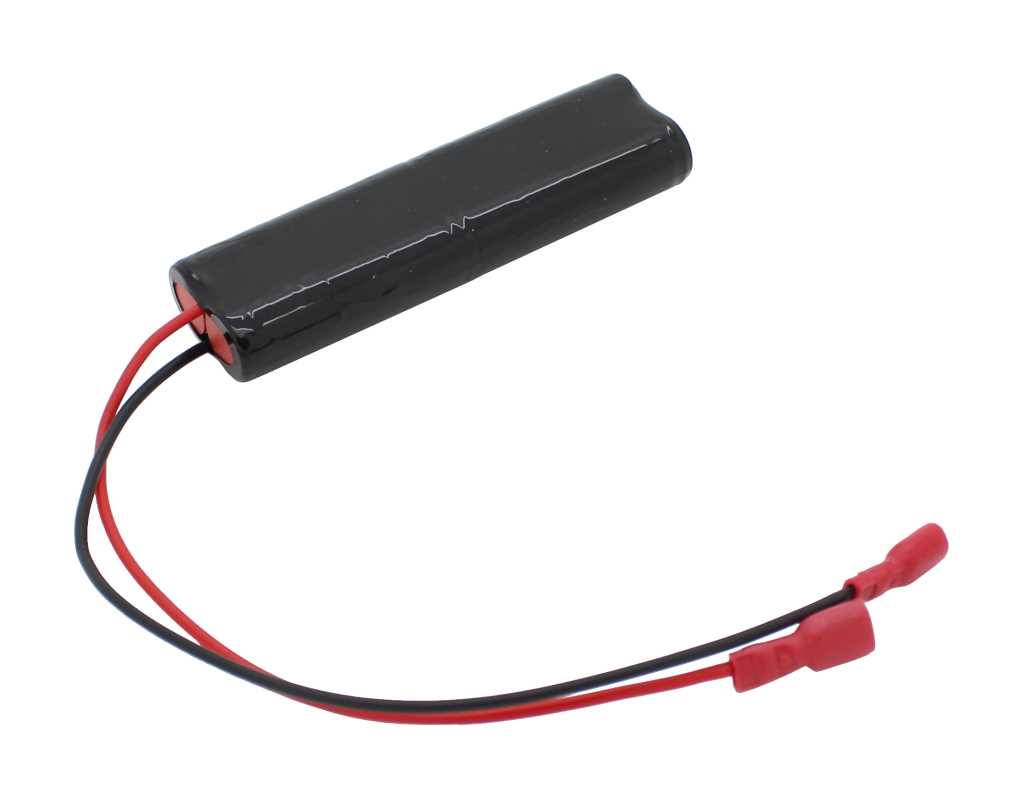 Notleuchtenakku 4.8V 1800Ah, Ni-MH, L2x2 Mignon, Faston Buchsen +6.3mm / -4.8mm