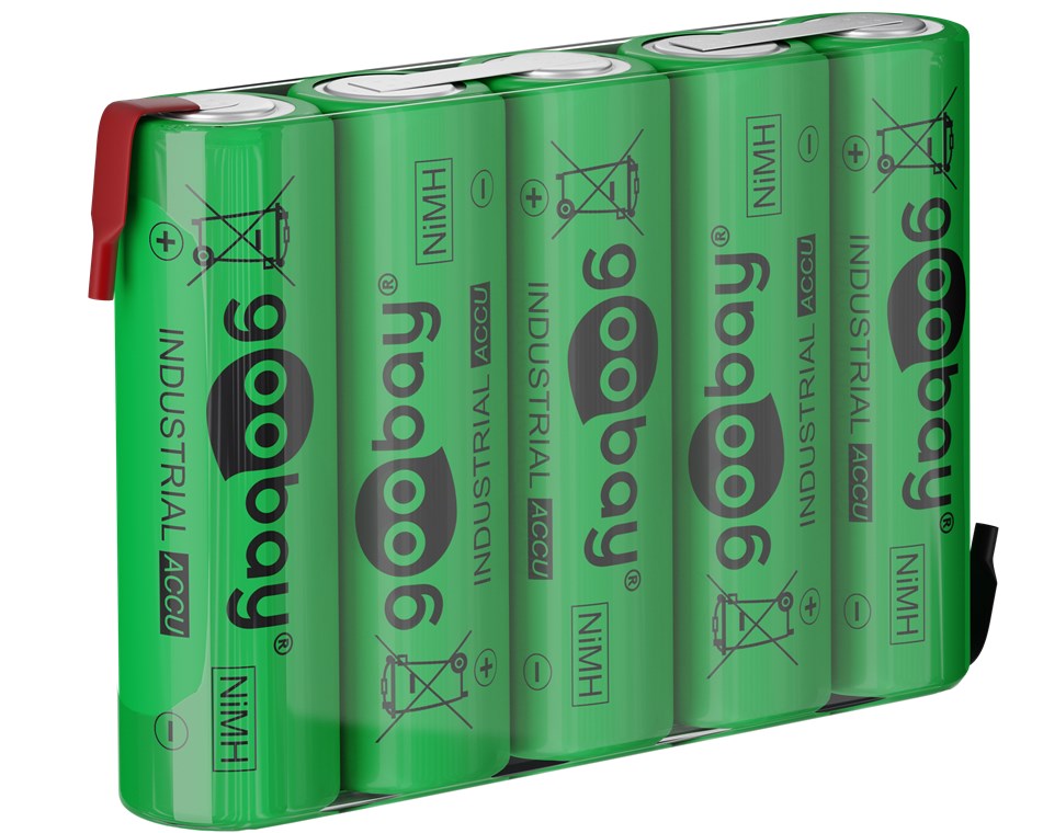 F1x5 Akku-Pack 6V 2100mAh 5x AA Ni-MH mit Z-Lötfahne