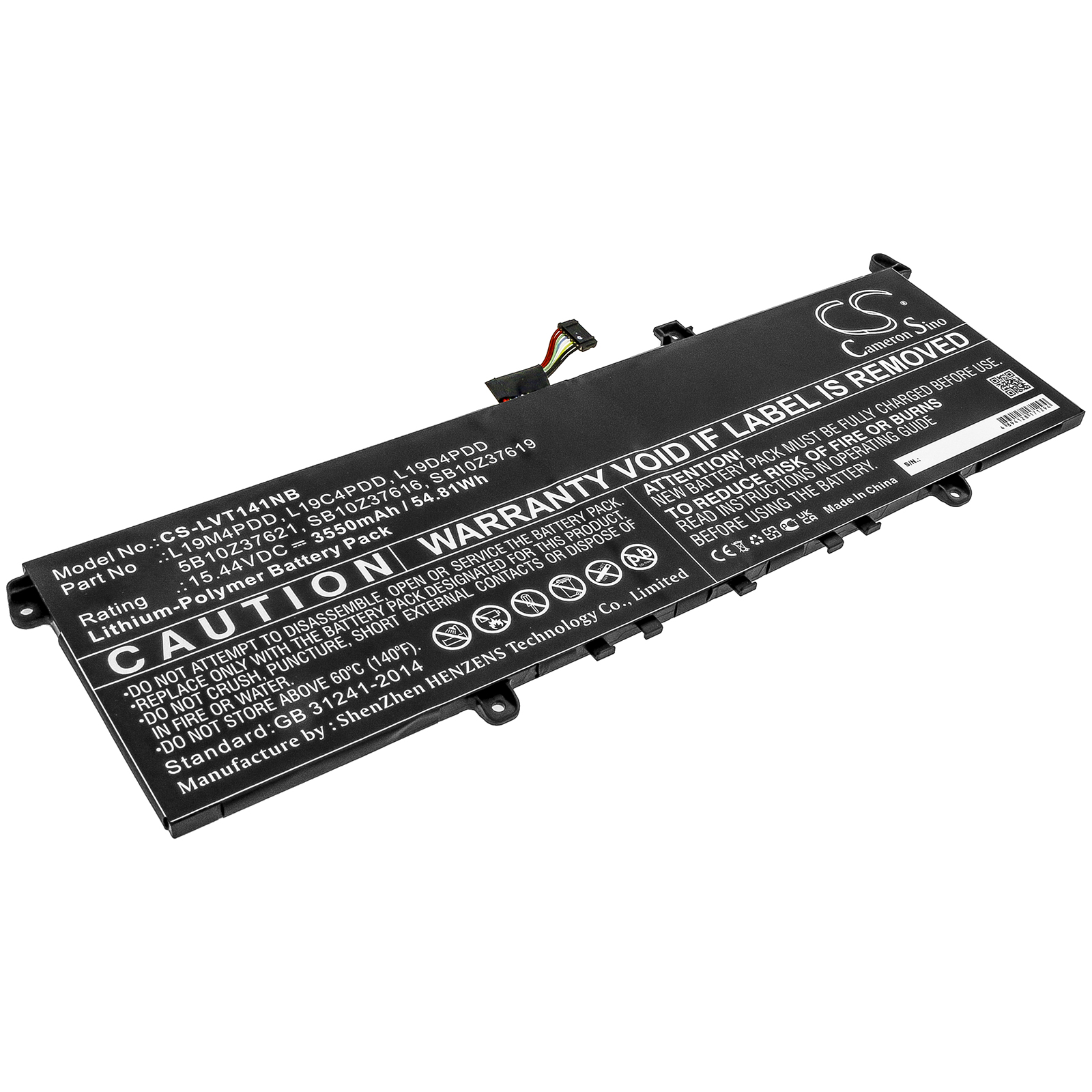 Akku ersetzt Lenovo L19C4PDD, 5B10Z37621 passend für ThinkBook 13s, 14s