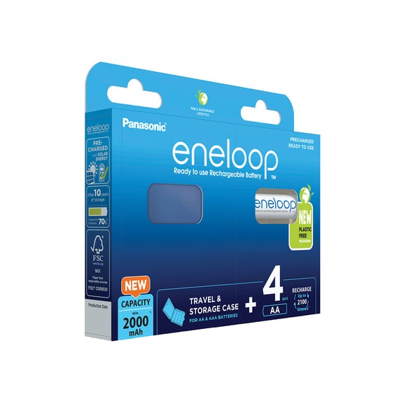 Panasonic Eneloop BK-3MCDE/4BE 4x Mignon Akku 2000mAh