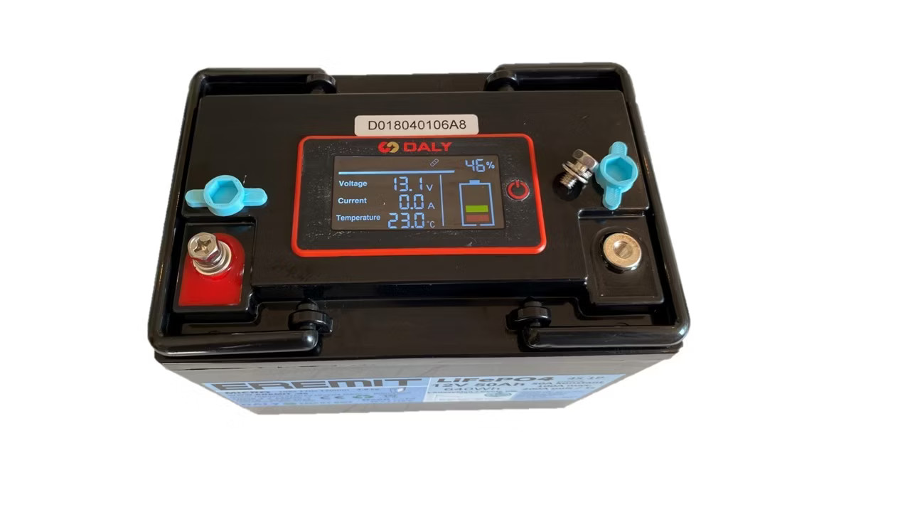 EREMIT 12V 50Ah LiFePo4 Micro Akku, Gen.7 Smart BMS, Deep Cold -30°