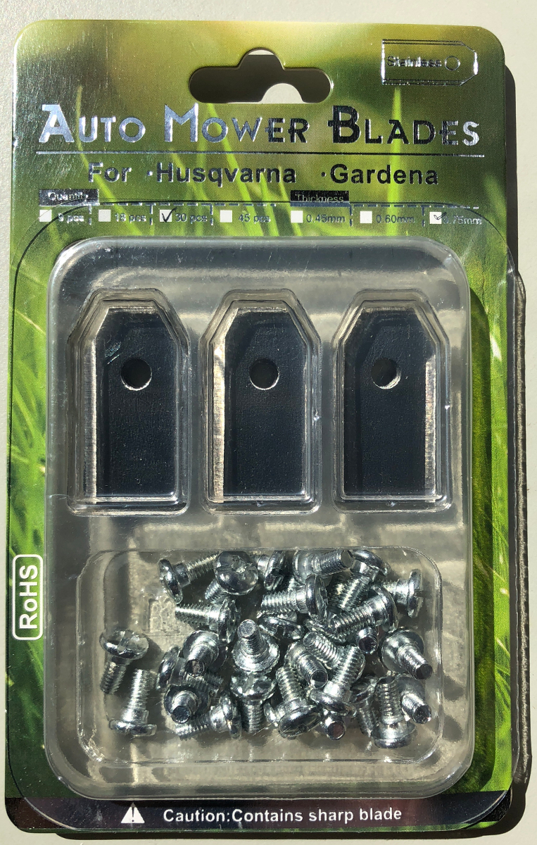 18x Ersatzmesser 0.75mm passend für Automower 105, 220AC, 230ACX