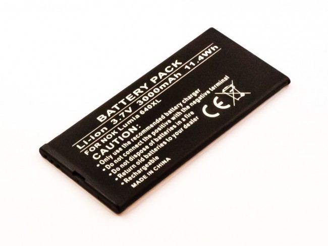 Akku passend für Microsoft und Nokia Lumia 640 XL 3000mAh