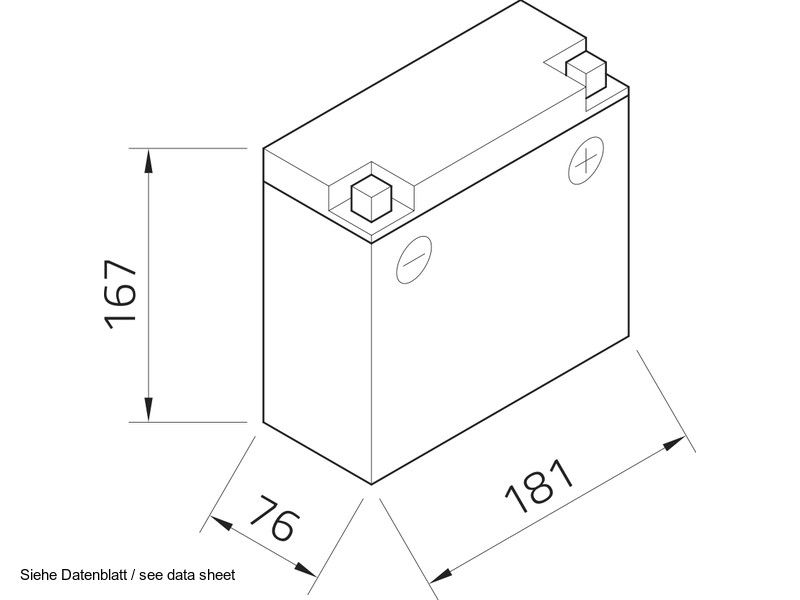 Intact GEL-16 12V 16Ah (c20) Gel-Power Antriebsbatterie