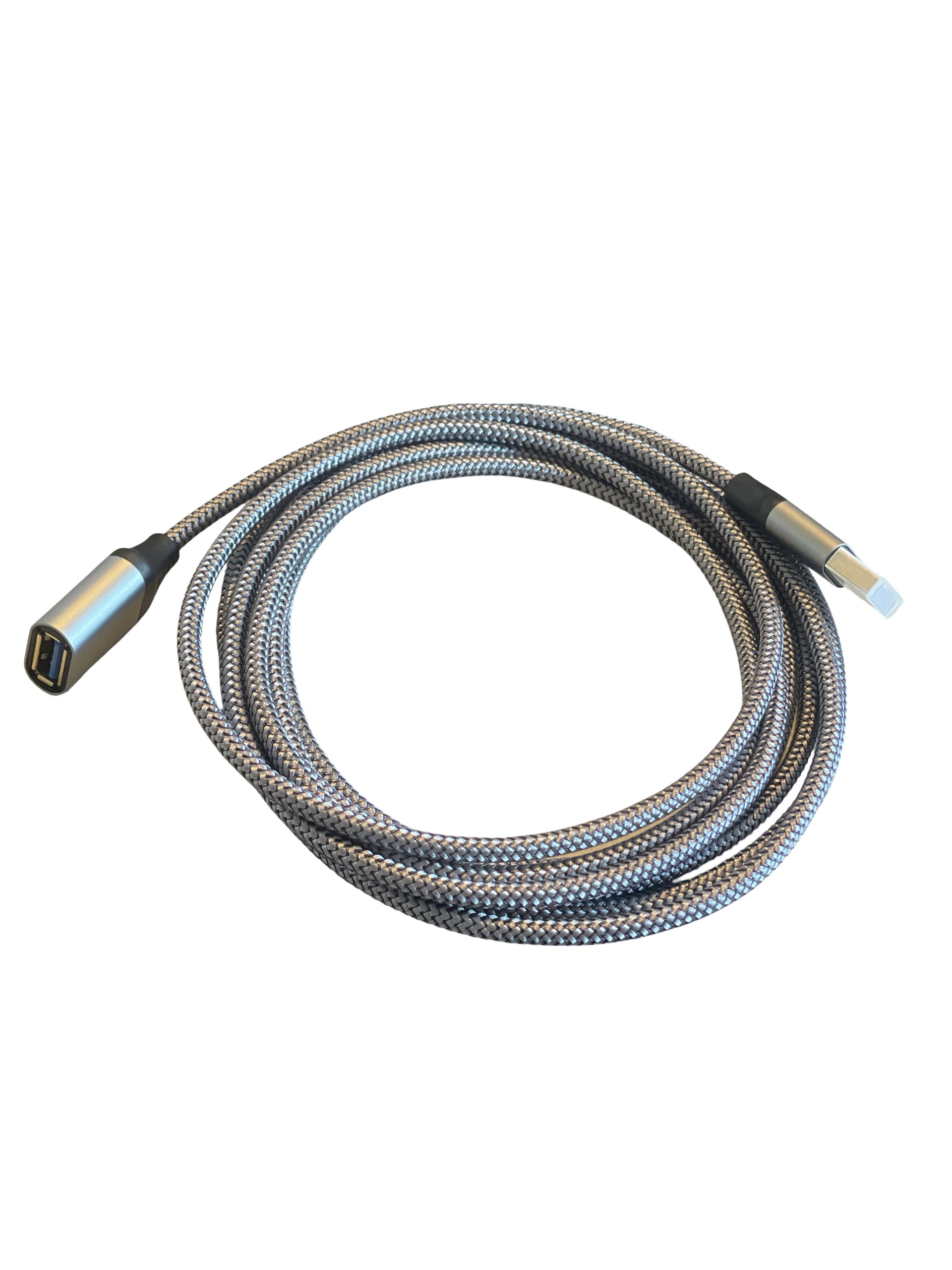 USB-A auf USB 3.0 A-Buchse Kabelverlängerung, grau, 3m