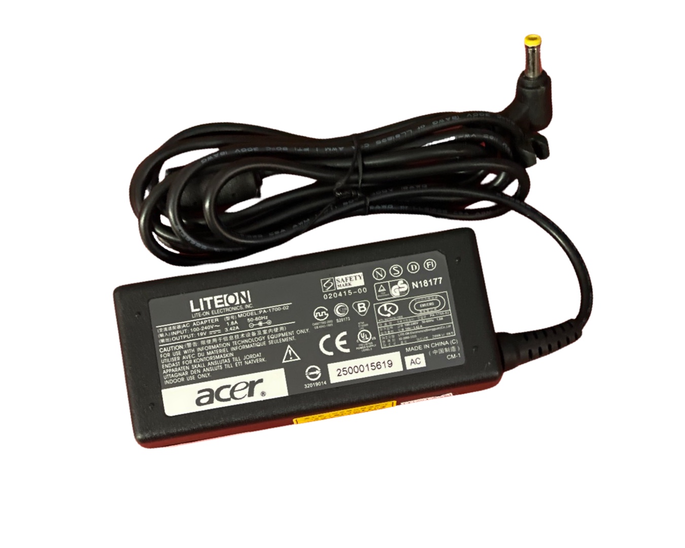 LiteOn Netzteil 19V 3.42A 5.5-2.5mm für Medion, Toshiba, Asus, Acer
