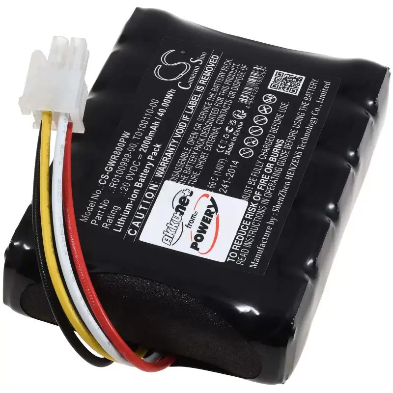 Akku ersetzt Mähroboter Cramer RM 1000, T0100110-00, 20 Volt 2000Ah