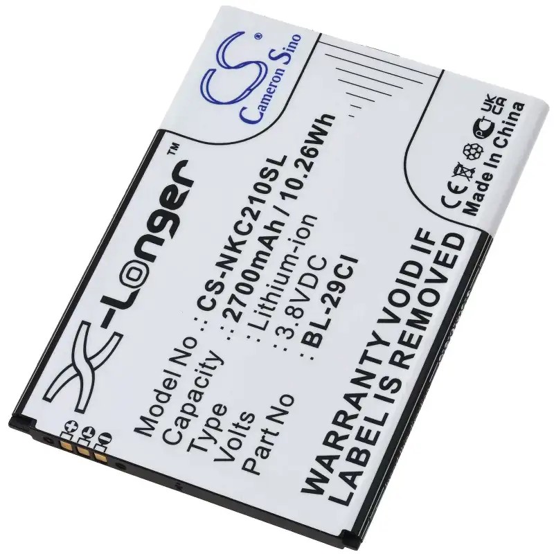 Akku ersetzt Nokia BL-29CL, BL-29CI passend für Nokia C10, C20, C21